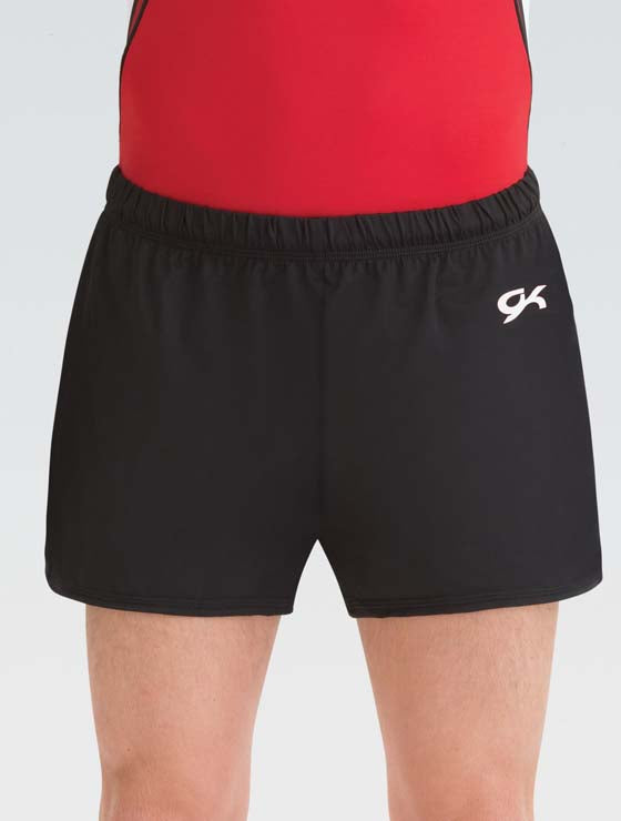 GK ELITE Men's Nylon/Spandex Long Gymnastics Shorts - 1818M