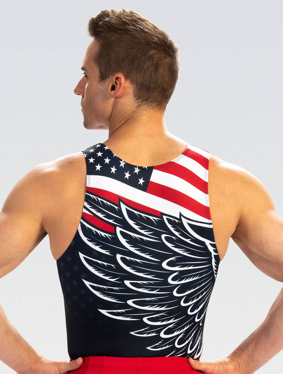 GK ELITE Men's Ringing Freedom Replica Gymnastics Shirt - 1897M