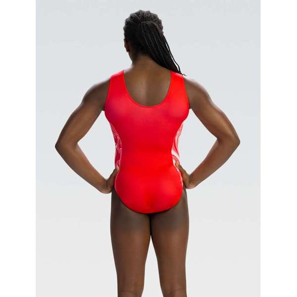 GK ELITE Coral Swirl Tank Leotard - E5151