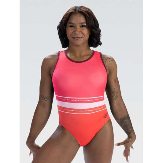 GK ELITE Jordan Chiles Glow Getter Tank Leotard - E5199