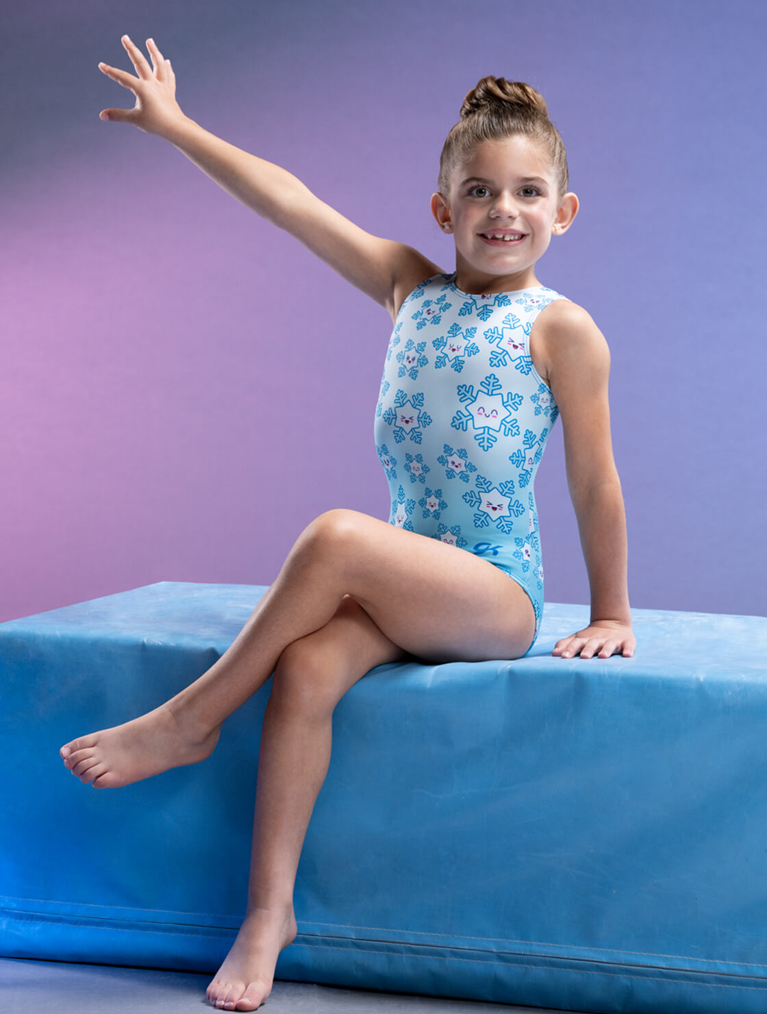 GKids Flurry Faces Tank Leotard - E5224