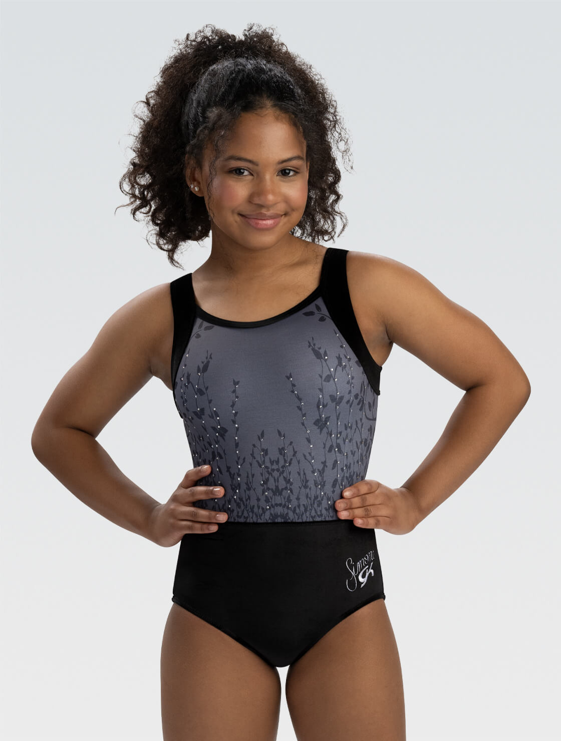 GK ELITE Simone Biles Rooted Power Tank Leotard - E5251