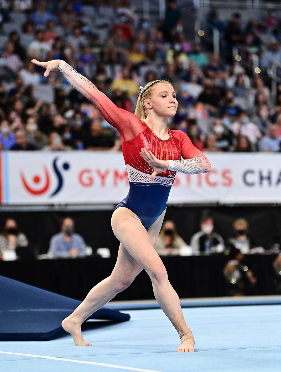 GK ELITE Jade Carey 2021 U.S. Championships Legacy Tank Leotard - E5264