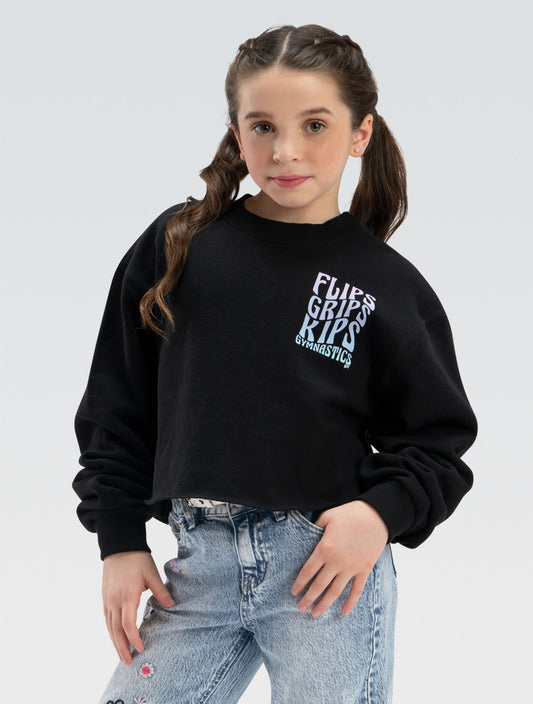 Flips, Grips, And Kips Cropped Sweatshirt - GA007