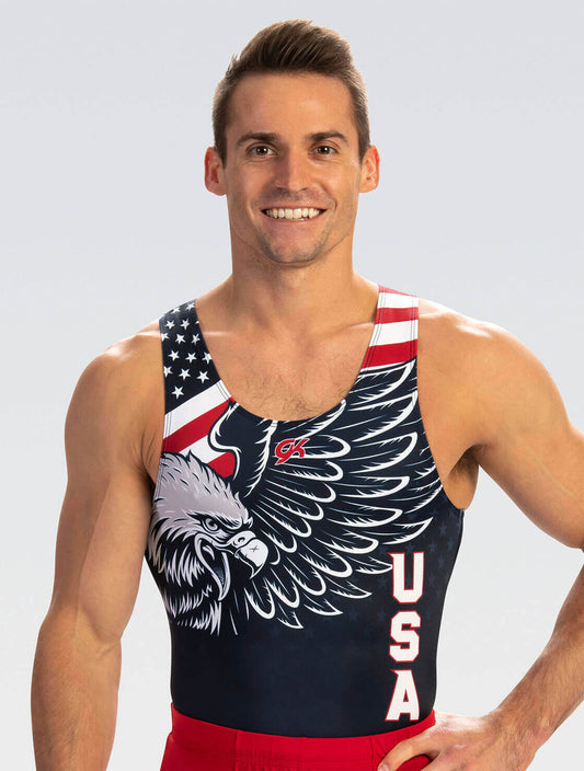 GK ELITE Men's Ringing Freedom Replica Gymnastics Shirt - 1897M