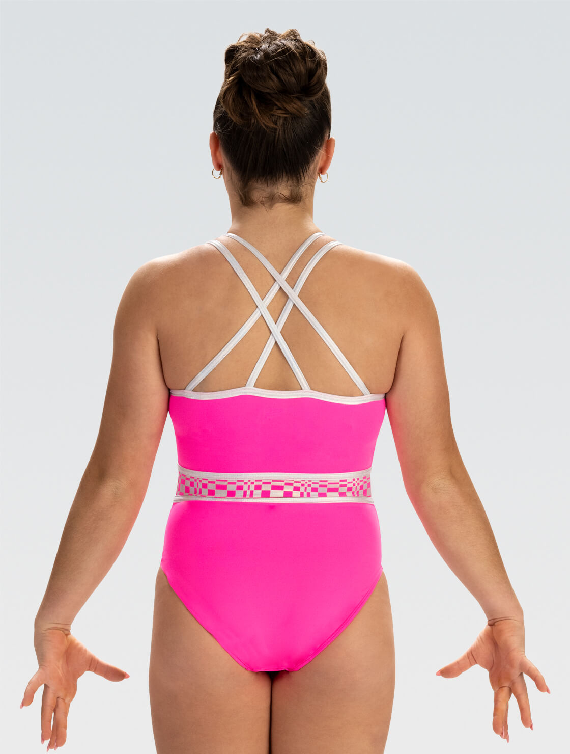 GK ELITE Rosey Radiance Tank Leotard - E4984