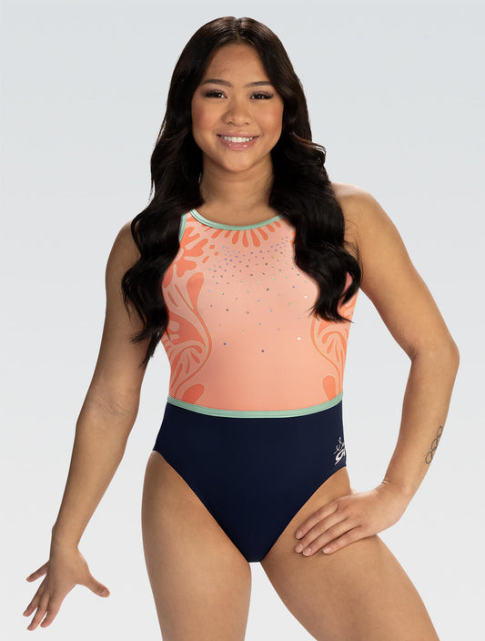 GK ELITE Suni Lee Passion Tank Leotard - E5058