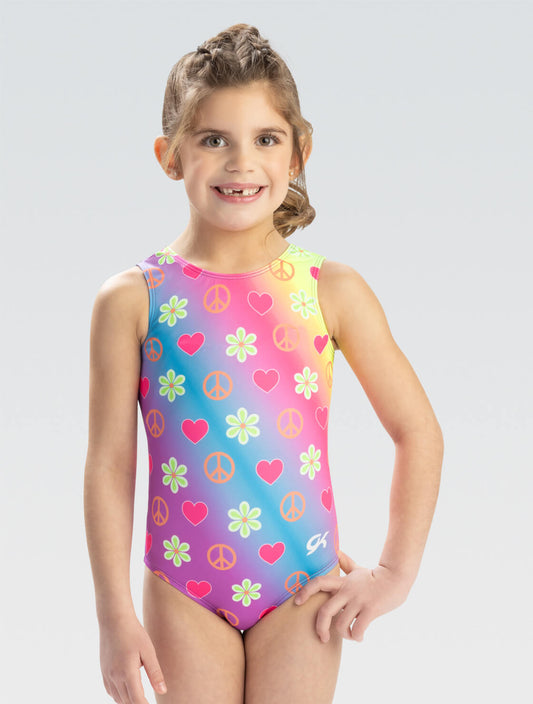 GKids Peace Love Bloom Tank Leotard - E5187