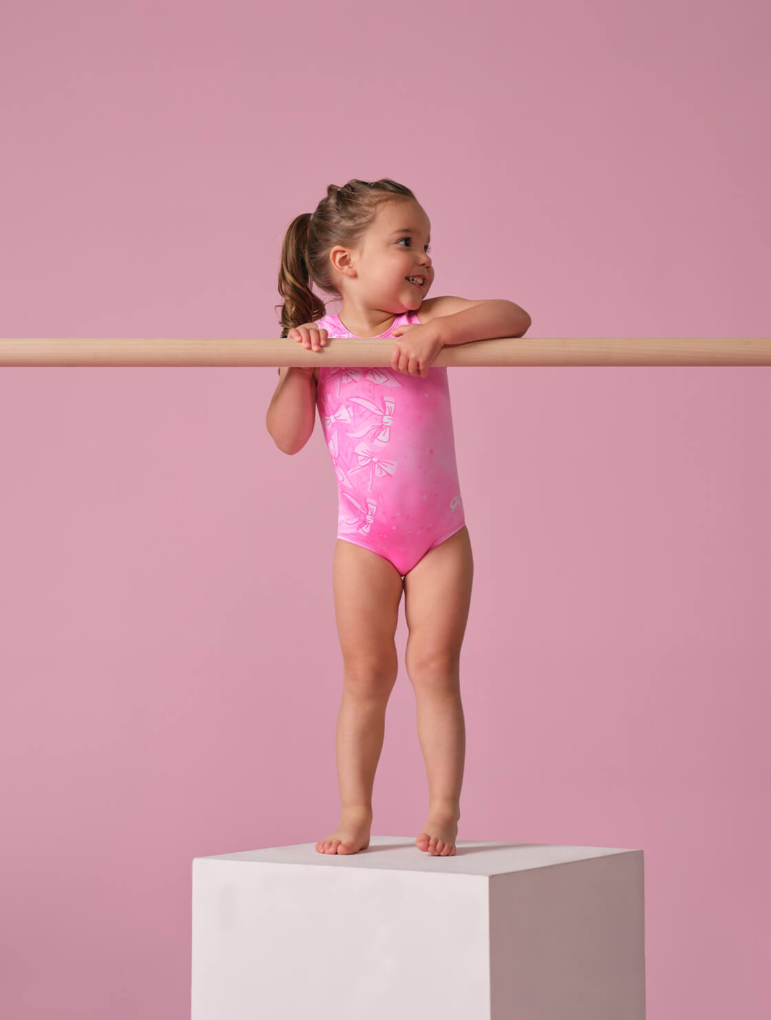 GKids Blush Bows Tank Leotard - E5299