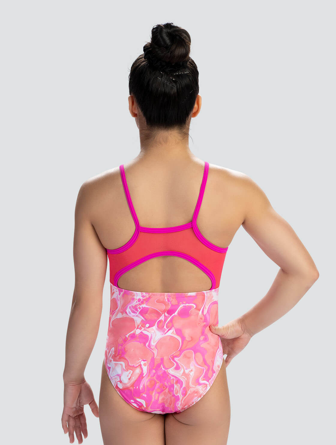 GK ELITE Pretty in Peach Tank Leotard - E5302