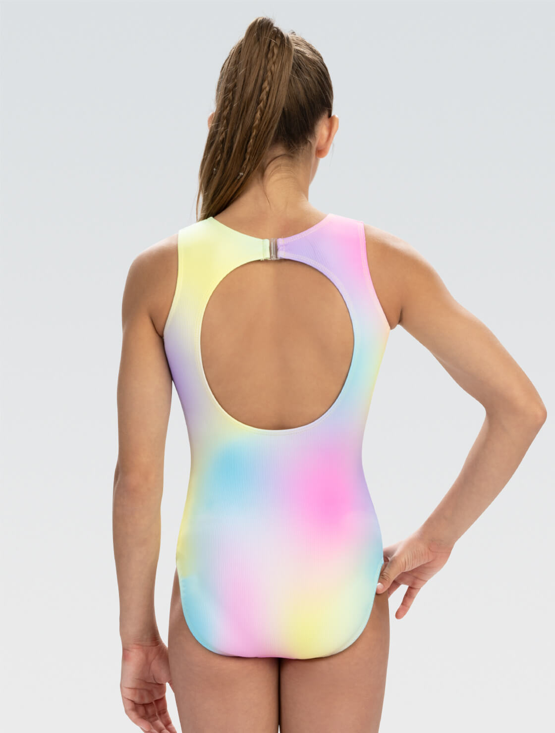 GK ELITE Pastel Horizon Rib Tank Leotard - E5309