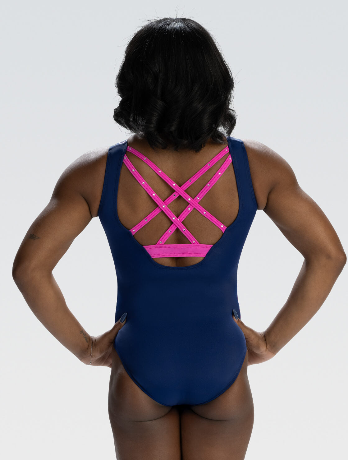 GK ELITE Simone Biles Floral Force Tank Leotard - E5338
