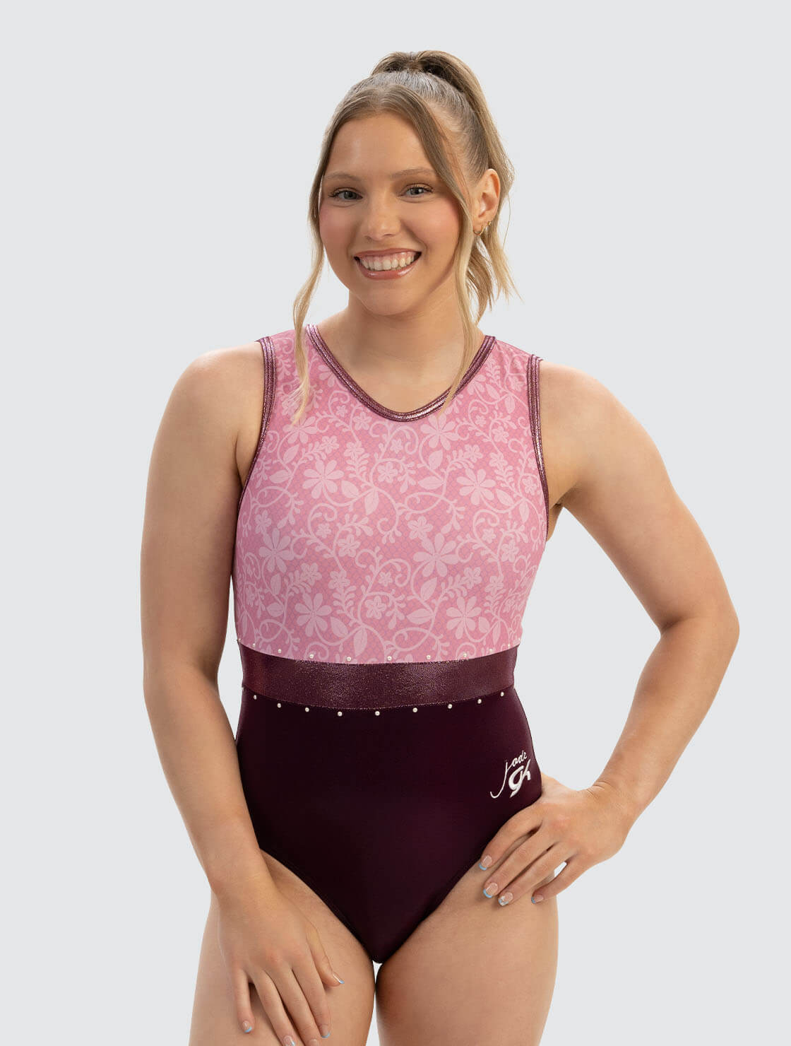 GK ELITE Jade Carey Bloom Tank Leotard - E5398