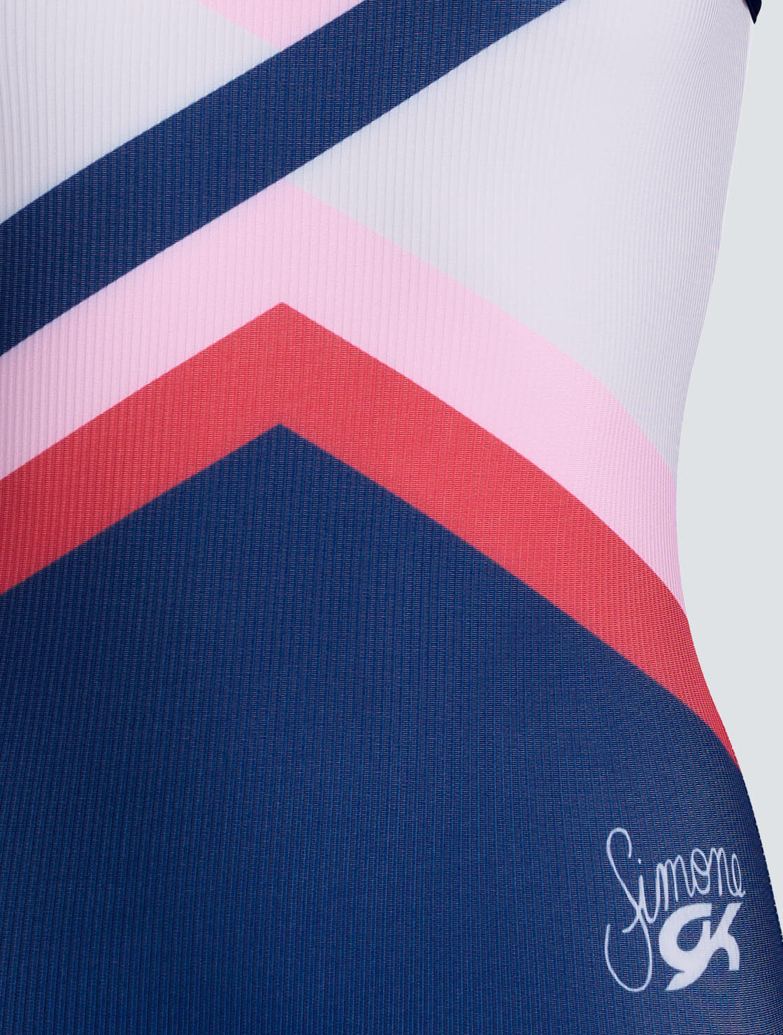 GK ELITE Simone Biles Stronger Still Rib Tank Leotard - E5406