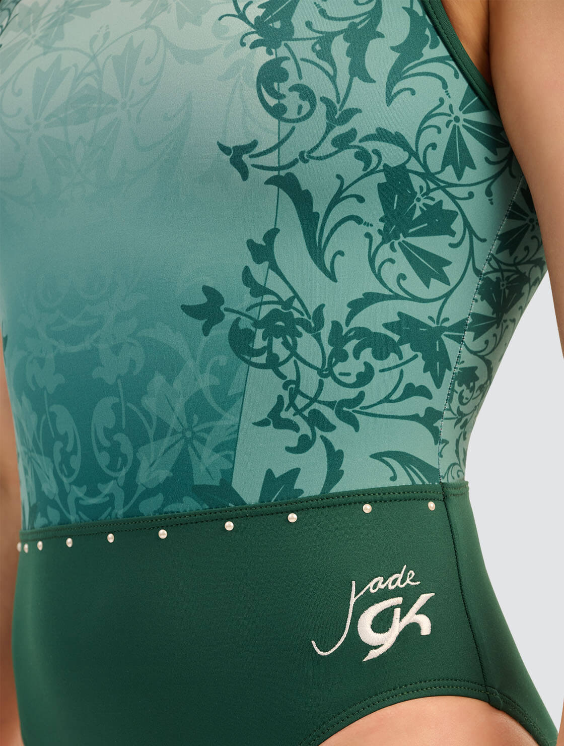 GK ELITE Jade Carey Grounded Power Tank Leotard - E5411