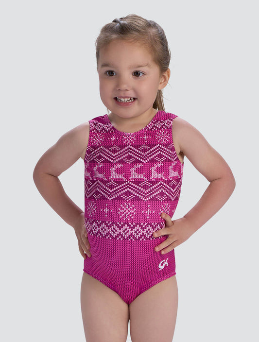 GKids Holiday Sweater Party Tank Leotard - E5414